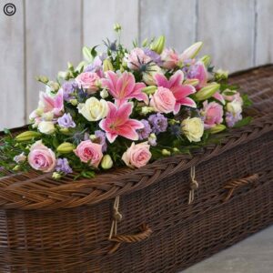 Pastel Casket Spray